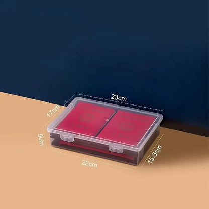 Transparent Plastic Storage Box – Dustproof Organizer for Jewelry, Stationery & Files