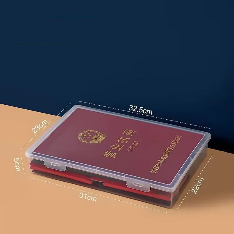 Transparent Plastic Storage Box – Dustproof Organizer for Jewelry, Stationery & Files