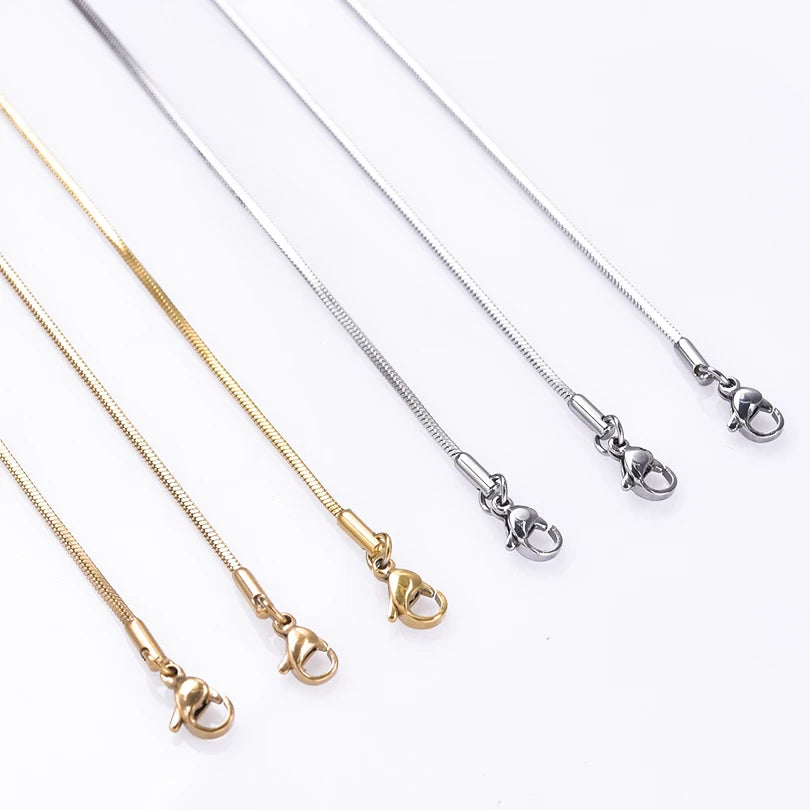 Wholesale Stainless Steel Snake Chain Necklace – Unisex Vintage Jewelry