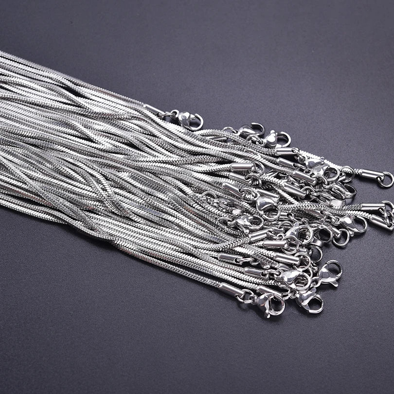 Wholesale Stainless Steel Snake Chain Necklace – Unisex Vintage Jewelry
